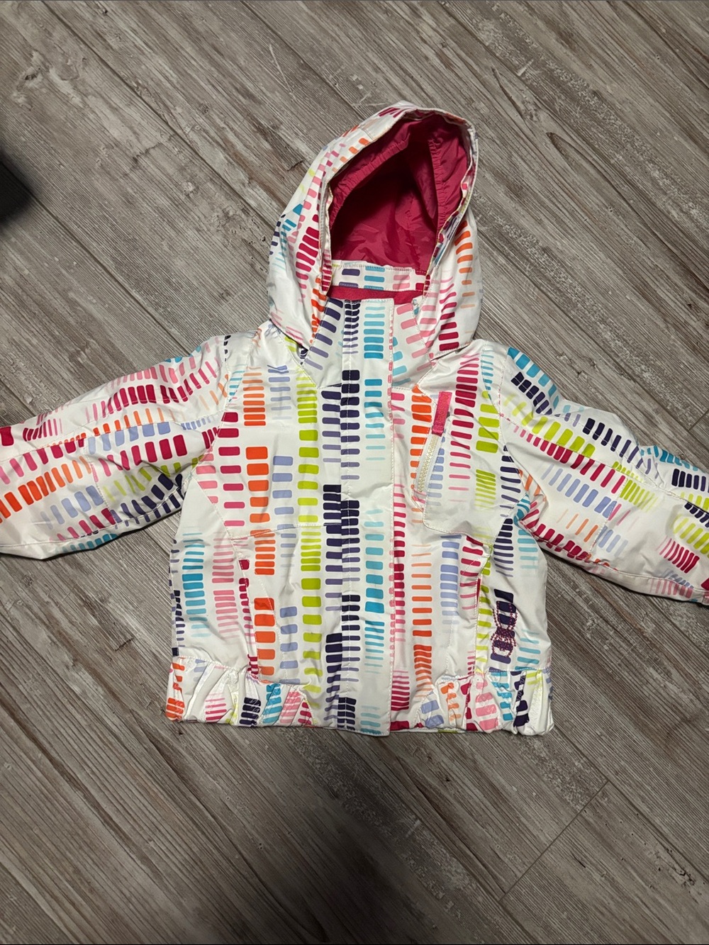 Girls' Spyder Bitsy Lola Multicolor Patterned Hooded Winter coat